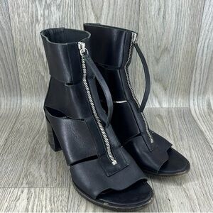 Pierre Hardy Black Zippered Heeled Boots